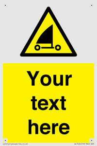 Custom Warning sand yachting